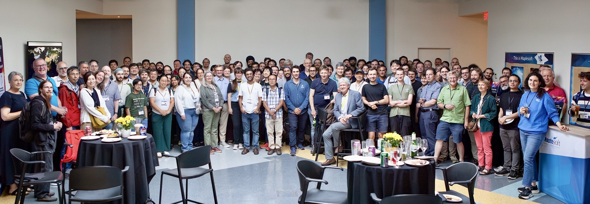 Group photo at Maplesoft reception