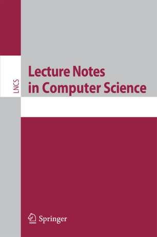 Springer LNCS cover